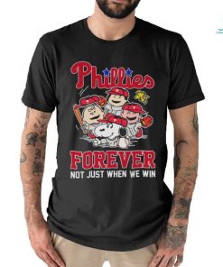 MLB Philadelphia Phillies Snoopy Peanuts Forever Not Just When We Win T Shirt