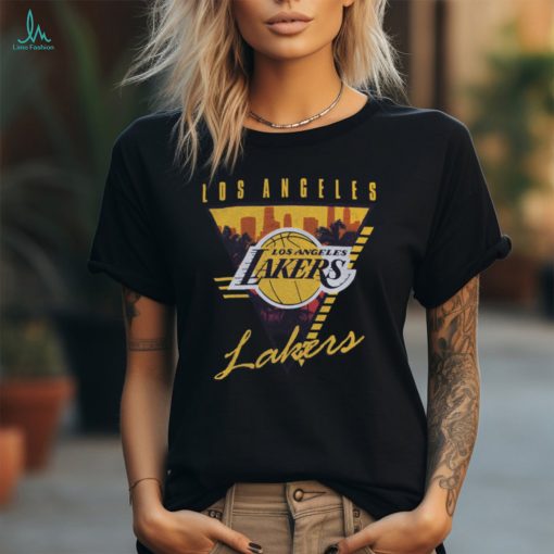M&N Los Angeles Lakers Tri Logo Tee shirt