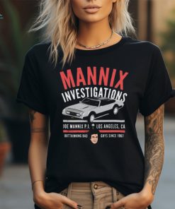 Mannix Investigations Joe Mannix Pi Outthinking Bad T Shirt