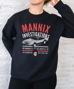Mannix Investigations Joe Mannix Pi Outthinking Bad T Shirt