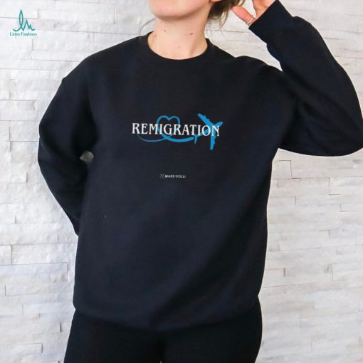 Martin Sellner Wearing Remigration Shirt