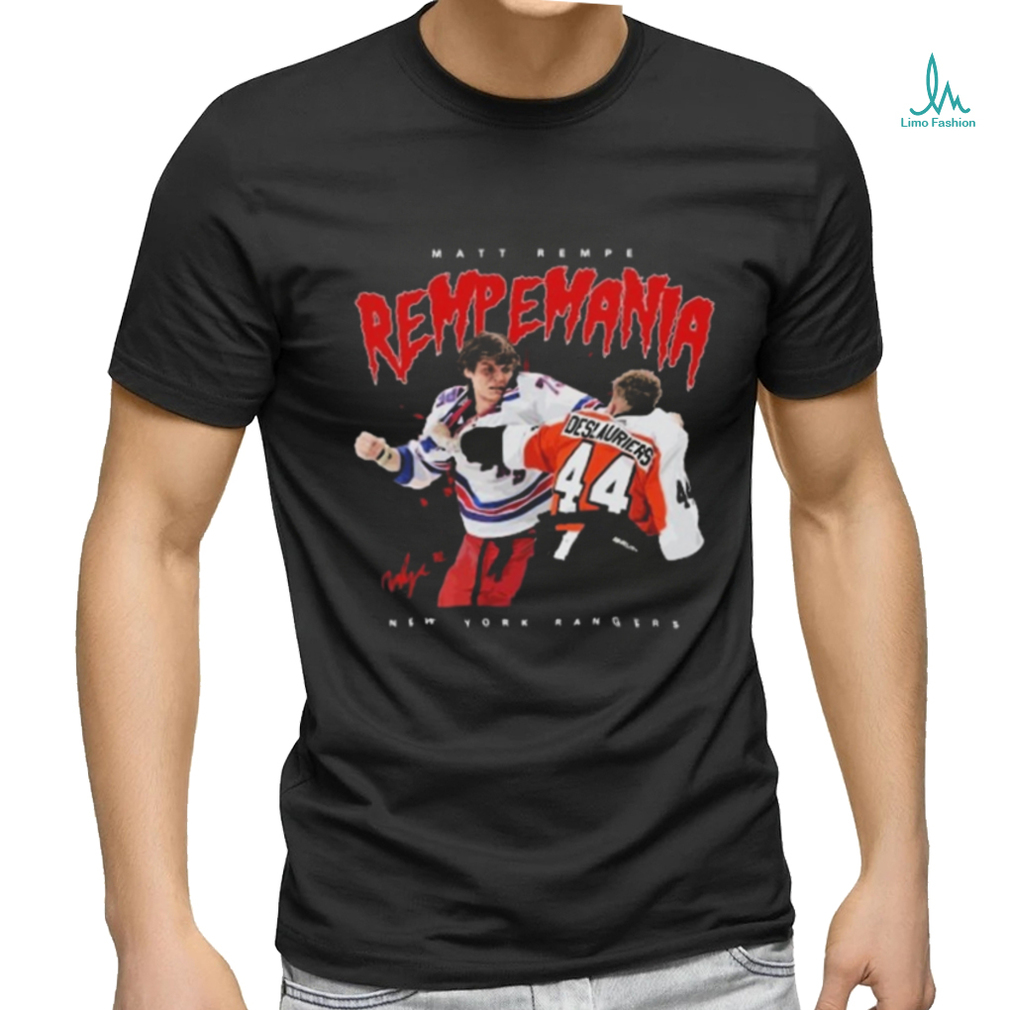 Matt Rempe Rempemania New York Rangers Signature Shirt Matt Rempe Rempemania New York Rangers Signature Shirt