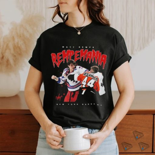 Matt Rempe Rempemania New York Rangers Signature Shirt