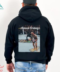 Max Holloway Justin Gaethje Knockout Almost Friday T shirts