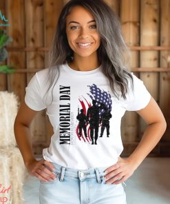 Memorial day honor remember forever grateful the fallen flag shirt