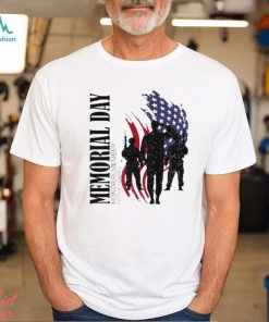 Memorial day honor remember forever grateful the fallen flag shirt