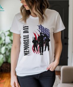 Memorial day honor remember forever grateful the fallen flag shirt