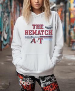 Men's Arizona Diamondbacks vs. Texas Rangers 2024 MLB Spring Training Cactus League Hoodie Gray shirt