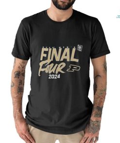 Men's Fanatics Branded Black Purdue Boilermakers 2024 NCAA Men's Basketball Tournament March Madness Final Four Elite Pursuit T Shirt