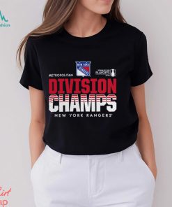 Men’s Fanatics Branded Heather Navy New York Rangers 2024 Metropolitan Division Champions T Shirt