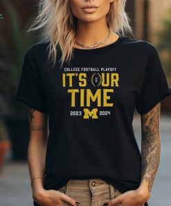 Men's Fanatics Branded Navy Michigan Wolverines 2024 College Football Playoff Intensive Skill T Shirt