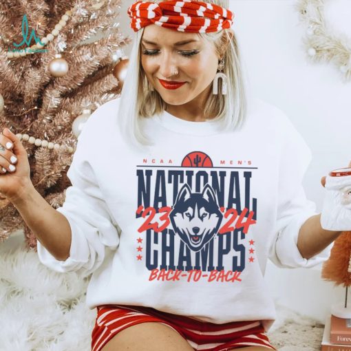 Men’s Homefield Cream UConn Huskies Back To Back NCAA Men’s Basketball National Champions T Shirt
