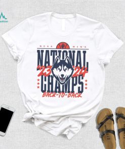 Men's Homefield Cream UConn Huskies Back To Back NCAA Men's Basketball National Champions T Shirt