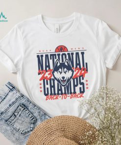 Men's Homefield Cream UConn Huskies Back To Back NCAA Men's Basketball National Champions T Shirt