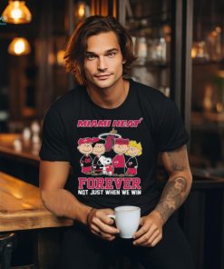 Miami Heat Snoopy Charlie Brown Forever Not Just When We Win T Shirt