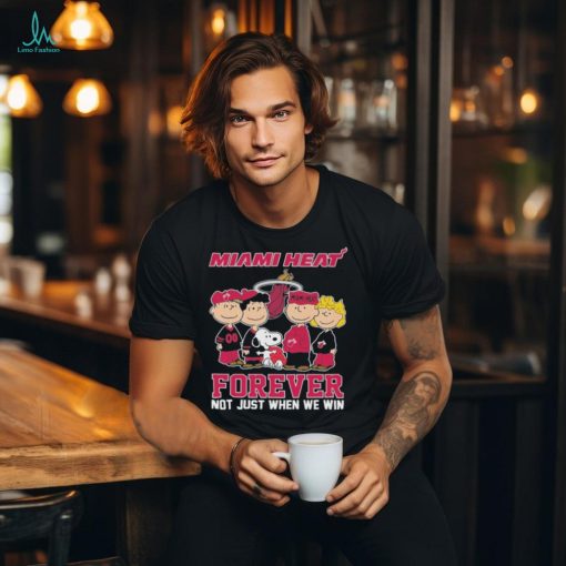 Miami Heat Snoopy Charlie Brown Forever Not Just When We Win T Shirt