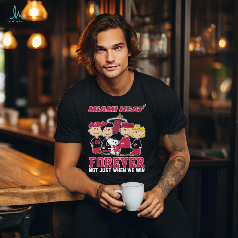 Miami Heat Snoopy Charlie Brown Forever Not Just When We Win T Shirt Miami Heat Snoopy Charlie Brown Forever Not Just When We Win T Shirt