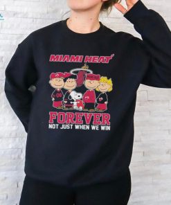 Miami Heat Snoopy Charlie Brown Forever Not Just When We Win T Shirt