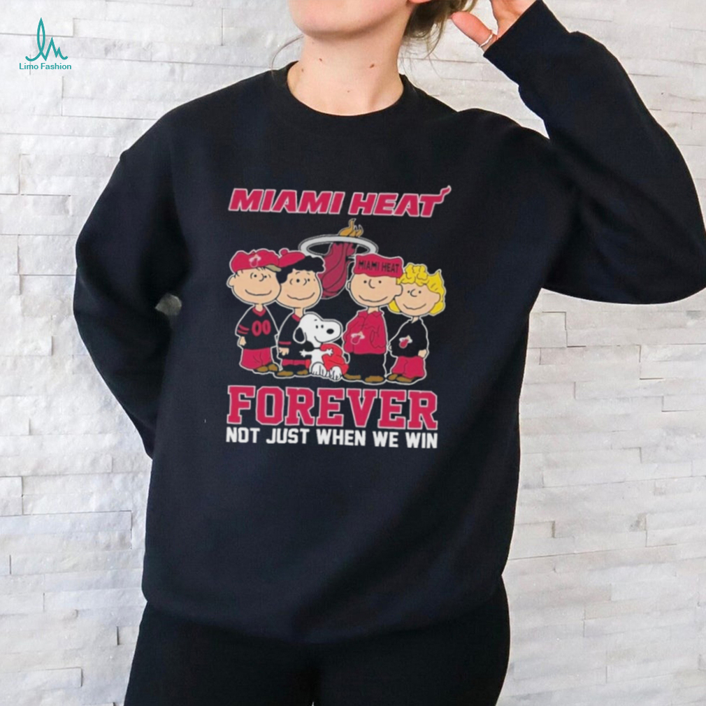 Miami Heat Snoopy Charlie Brown Forever Not Just When We Win T Shirt Miami Heat Snoopy Charlie Brown Forever Not Just When We Win T Shirt