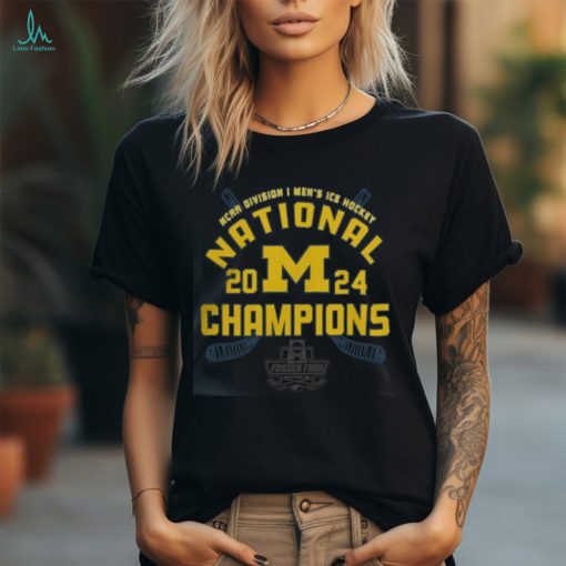 Michigan University 2024 Hockey National Champions Tee Shirt