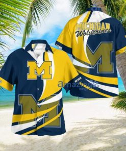 Michigan Wolverines Classic Fashion Button Up Hawaiian Shirt