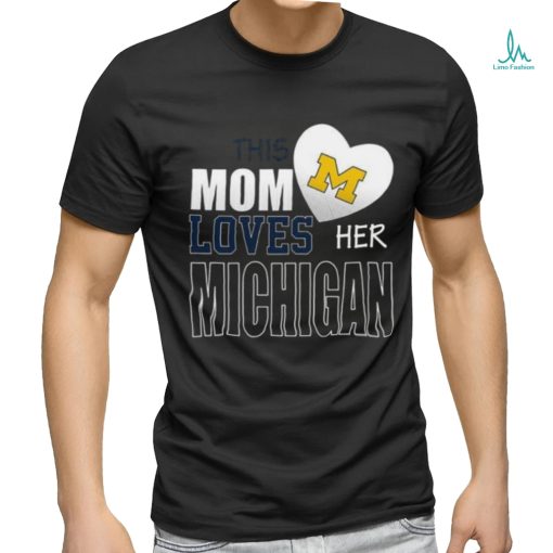 Michigan Wolverines Mom Loves Mothers Day T shirt