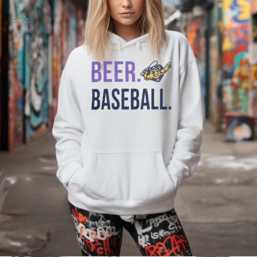 Milb Mighty Mussels Beer Baseball Shirt