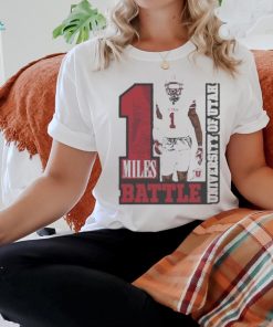 Miles battle caricature short T shirt