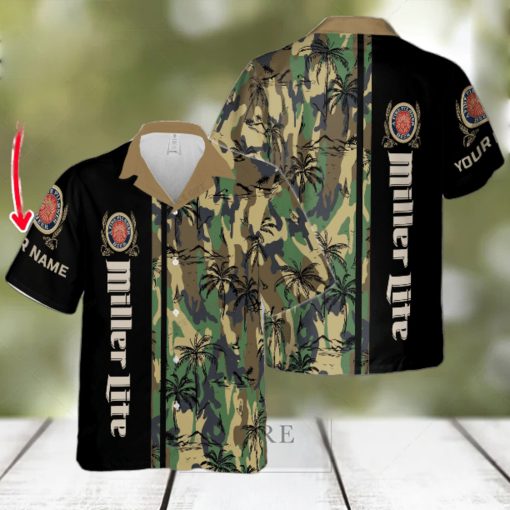 Miller Lite Custom Name New Outfit Hawaiian Shirt