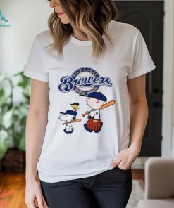 Milwaukee Brewers Let's Play Baseball Together Snoopy MLB Shirt