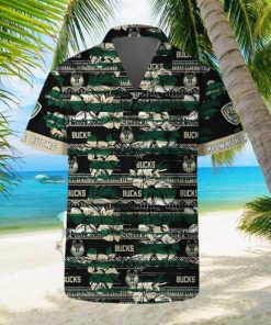 Milwaukee Bucks Hawaii Set Pattern Vintage 3D Hawaiian Shirt And Shorts