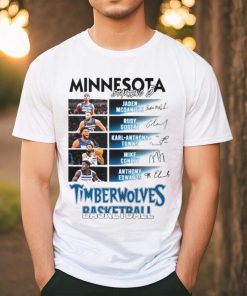 Minnesota Timberwolves Basketball team starting 5 lineup shirt
