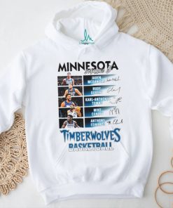 Minnesota Timberwolves Basketball team starting 5 lineup shirt