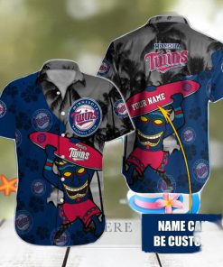 Minnesota Twins Custom Name Classic Full Print Hawaiian Shirt