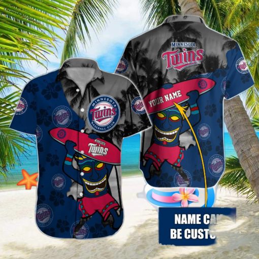 Minnesota Twins Custom Name Classic Full Print Hawaiian Shirt