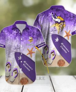 Minnesota Vikings Custom Name Street Style All Over Print Hawaiian Shirt