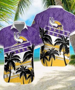 Minnesota Vikings NFL Hawaiian Shirt Palm Trees Pattern New Design For Fans