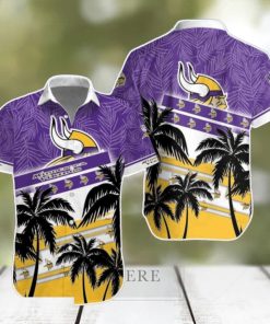 Minnesota Vikings NFL Hawaiian Shirt Palm Trees Pattern New Design For Fans