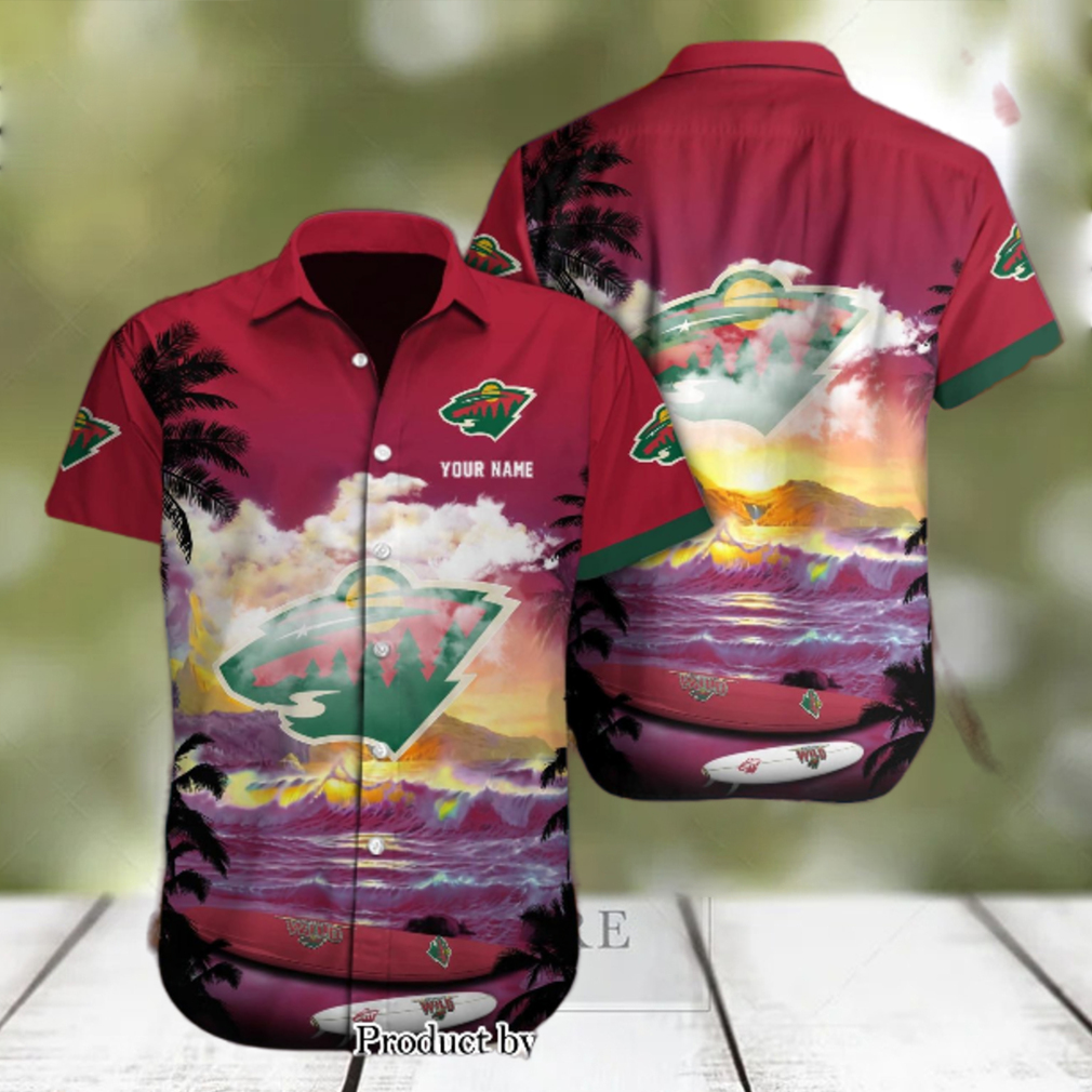 Minnesota Wild Custom Name Best Combo Full Printing Hawaiian Shirt Minnesota Wild Custom Name Best Combo Full Printing Hawaiian Shirt