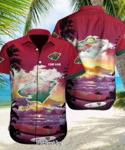 Minnesota Wild Custom Name Best Combo Full Printing Hawaiian Shirt