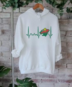 Minnesota Wild Heartbeat T Shirt, Heartbeat Hockey 2024 Shirt