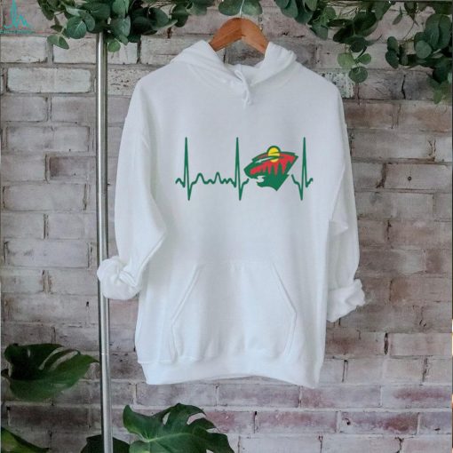 Minnesota Wild Heartbeat T Shirt, Heartbeat Hockey 2024 Shirt