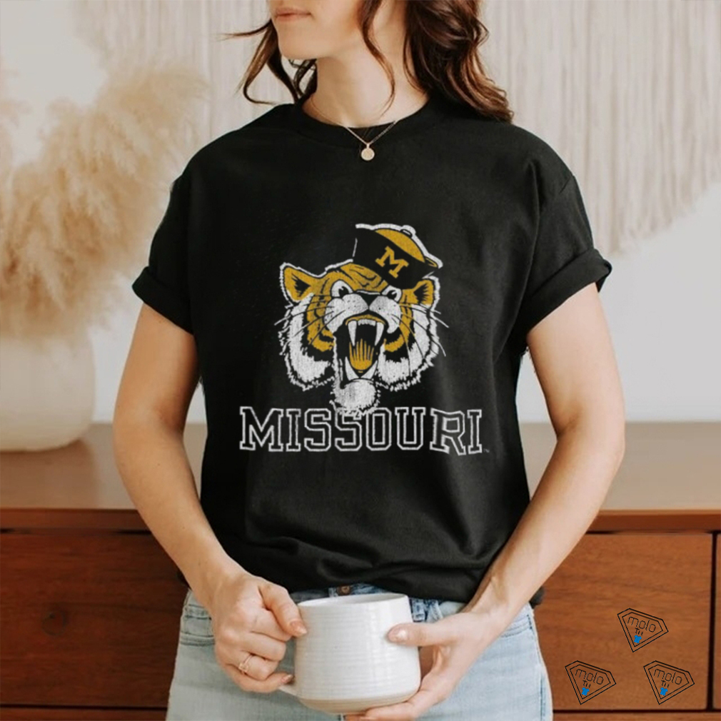 Missouri Tigers Original Retro Brand Vintage Angry Tiger Tri Blend T Shirt Missouri Tigers Original Retro Brand Vintage Angry Tiger Tri Blend T Shirt