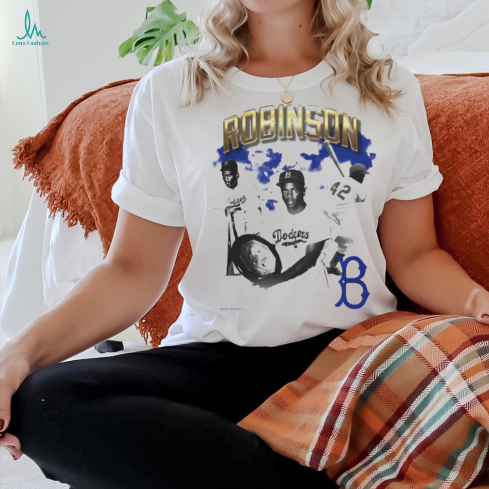 Mitchell & Ness Jackie Robinson Cream Brooklyn Dodgers Cooperstown Collection Vintage Collage T Shirt Mitchell & Ness Jackie Robinson Cream Brooklyn Dodgers Cooperstown Collection Vintage Collage T Shirt