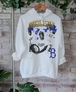 Mitchell & Ness Jackie Robinson Cream Brooklyn Dodgers Cooperstown Collection Vintage Collage T Shirt