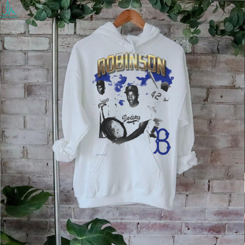 Mitchell & Ness Jackie Robinson Cream Brooklyn Dodgers Cooperstown Collection Vintage Collage T Shirt Mitchell & Ness Jackie Robinson Cream Brooklyn Dodgers Cooperstown Collection Vintage Collage T Shirt