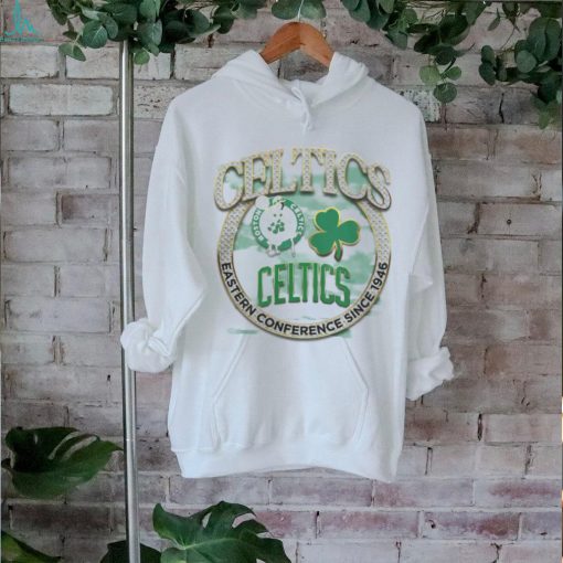 Mitchell & Ness Tan Boston Celtics Hardwood Classics Vintage Soul Crown Jewels T Shirt