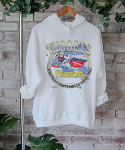 Mitchell & Ness Tan Denver Nuggets Hardwood Classics Vintage Soul Crown Jewels T Shirt