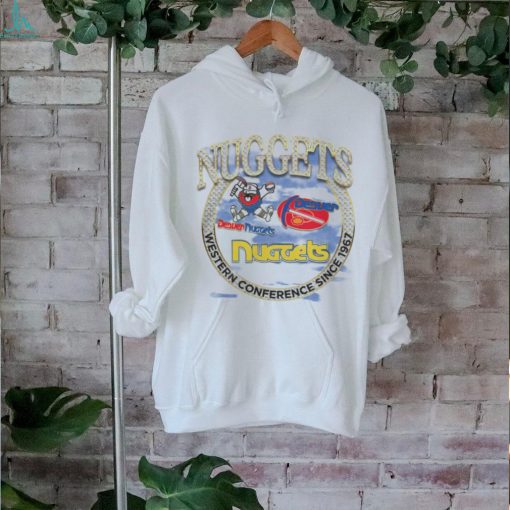 Mitchell & Ness Tan Denver Nuggets Hardwood Classics Vintage Soul Crown Jewels T Shirt