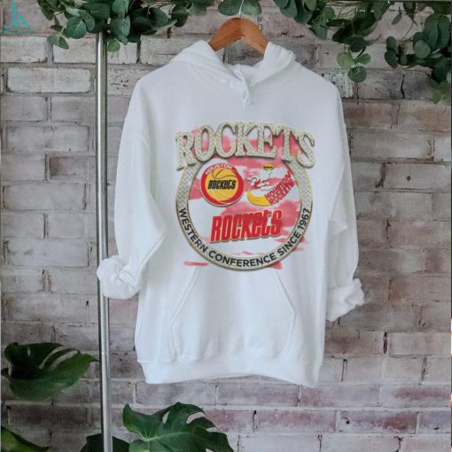 Mitchell & Ness Tan Houston Rockets Hardwood Classics Vintage Soul Crown Jewels T Shirt
